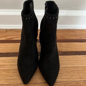 Charles by Charles David Black Suede Ankle Boots - 6 1/2
